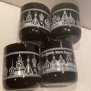 Vintage Set of 4 Kahlua White Russian, Black Russian Glasses